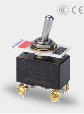 RENEW兰鸟 微动 RT-S6-21B RT1221 2极1通型 钮子开关 现货