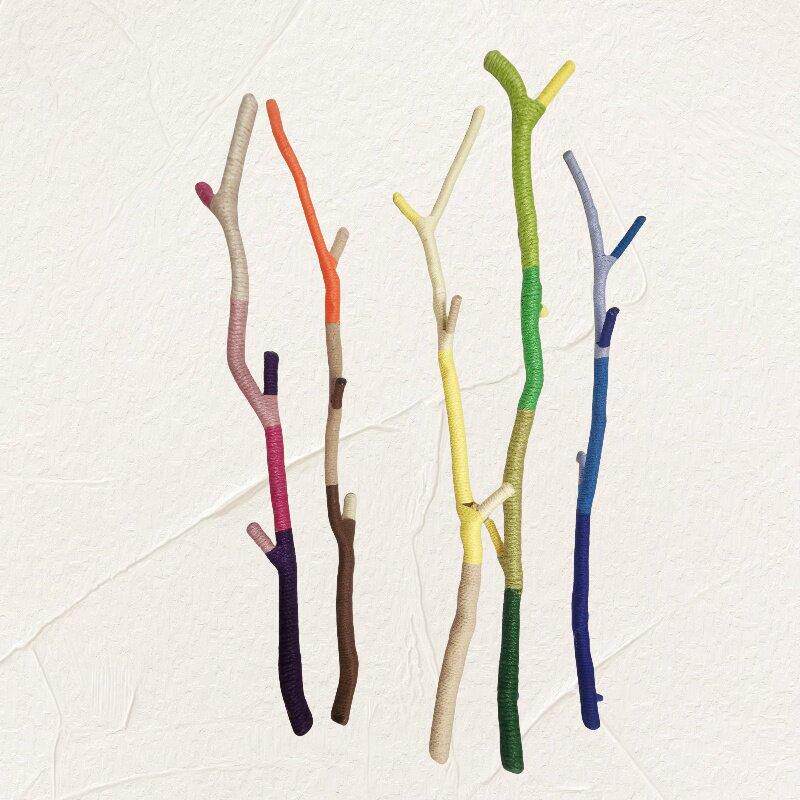 创意DIY低结构自然树枝 幼儿园美工坊环境布置艺术装饰 壁挂吊饰