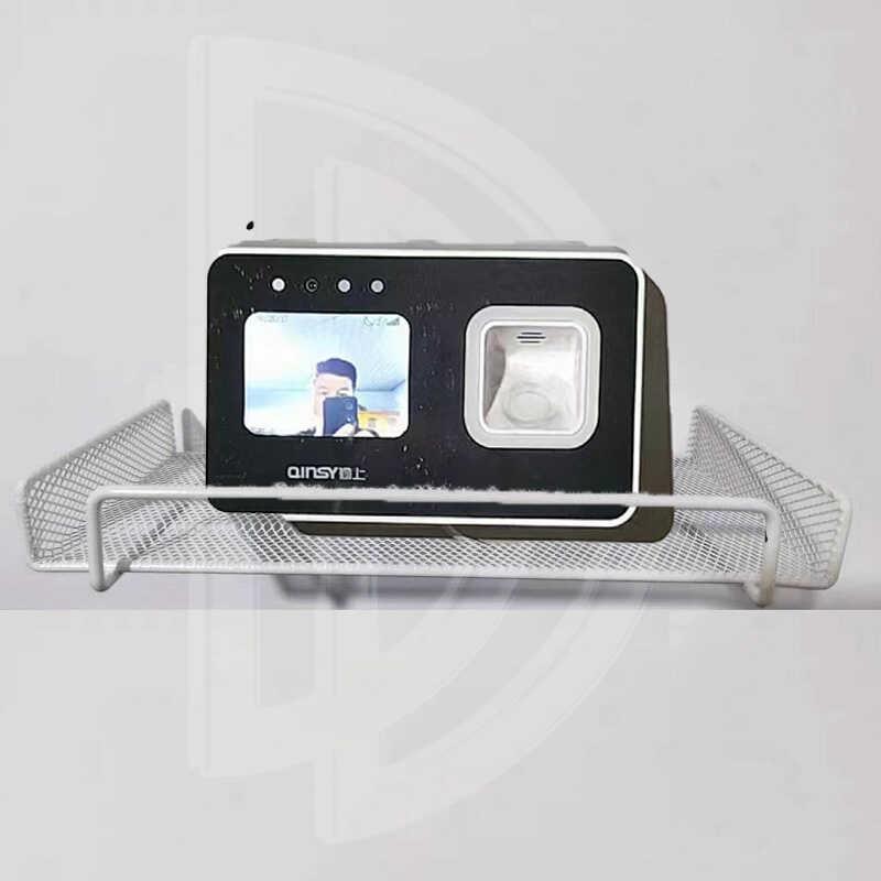 打卡机壁挂架考勤机收纳架刷脸打卡机置物架人脸考勤机挂架办公室