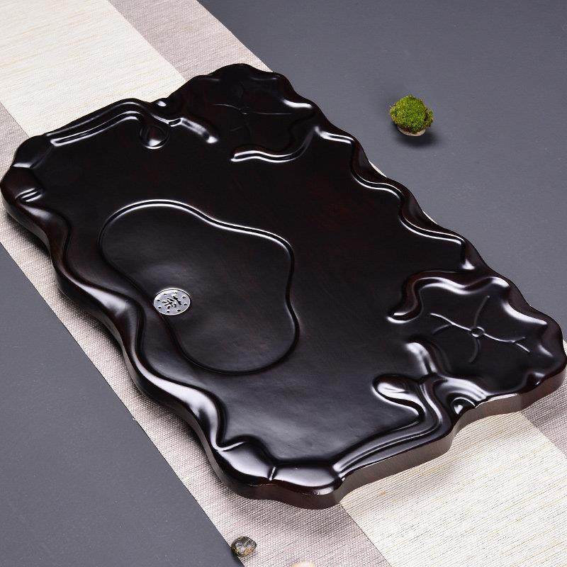 茶盘实木家用大号整块平板茶台科技木茶海排水式功夫茶具托盘木头,餐饮具,茶盘,淘宝优惠券,粉丝福利购,淘宝优惠卷