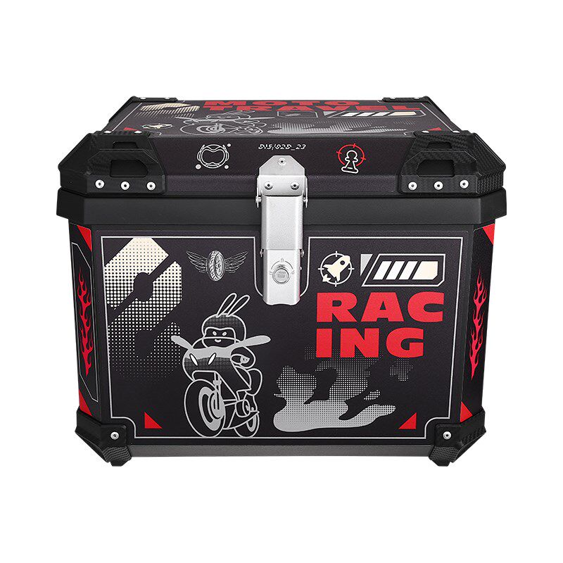 45L摩托车电动车尾箱36L潮流贴画57L保暖保鲜送餐塑料箱70L后备箱