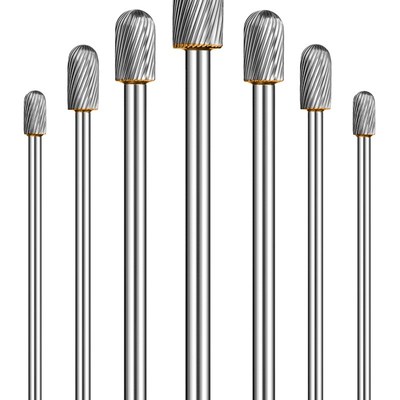 加长旋转锉金属雕刻电动打磨头钨钢铣刀磨头C型硬质合金旋转锉刀