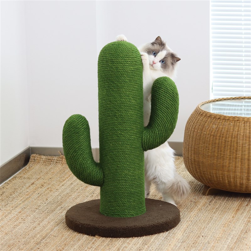 网红仙人掌猫爬架一体猫抓板立式不掉屑猫玩具攀爬剑麻