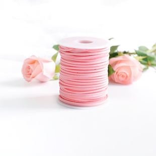 材料饰品配件手链装 韩国绒皮绳鹿皮绳DIY手工花束包装 饰 50码 芯苼