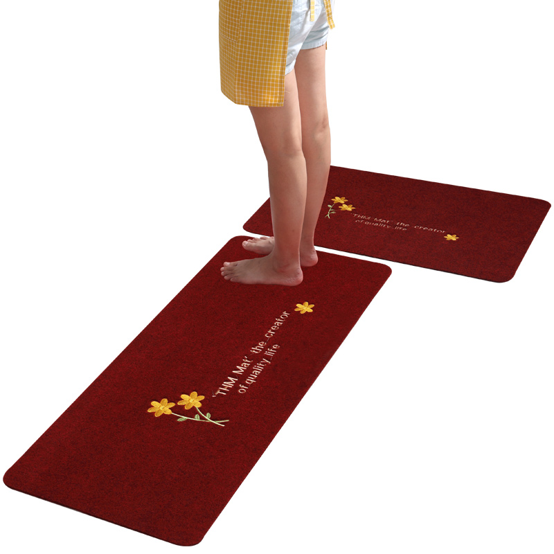 厨房地垫防油防水地毯家用门口进门耐脏防滑垫子门垫吸水脚垫定制