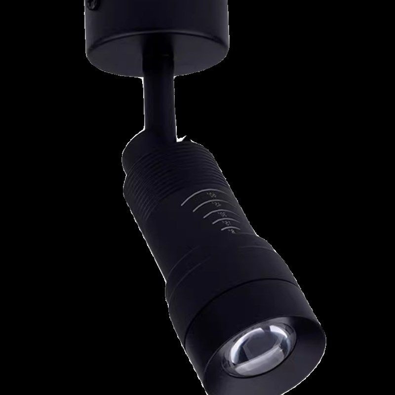 明装吸顶式调焦射灯led小角度酒吧饭厅博物馆聚光变焦气氛灯7W12W,家装灯饰光源,明装射灯,淘宝优惠券,粉丝福利购,淘宝优惠卷