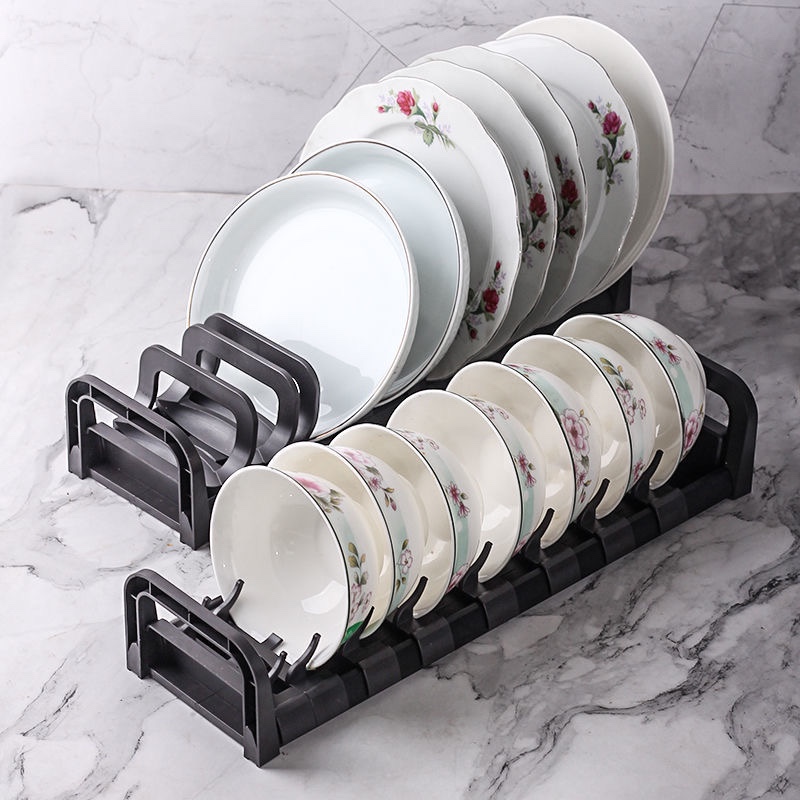 碗碟收纳架碗盘厨房抽屉收纳分隔内置碗架柜内橱柜餐具盘子置物架
