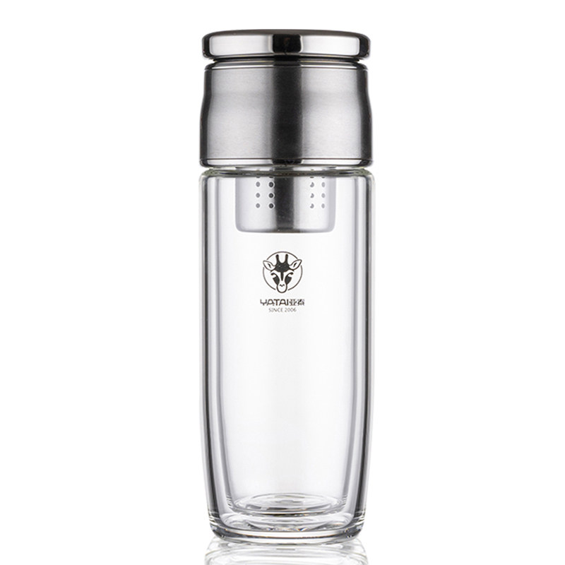 亚泰全钢盖双层玻璃杯茶水分离茶杯子鹅蛋杯男女车载便携加厚水杯,餐饮具,玻璃杯,淘宝优惠券,粉丝福利购,淘宝优惠卷