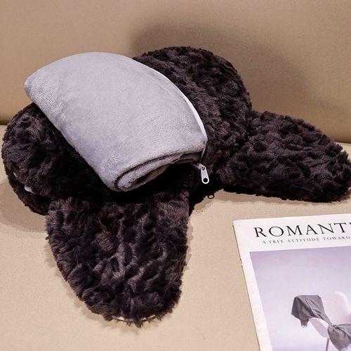 德文猫抱枕被子两用二合一办公室午睡空调毯汽车载枕头靠枕可折叠