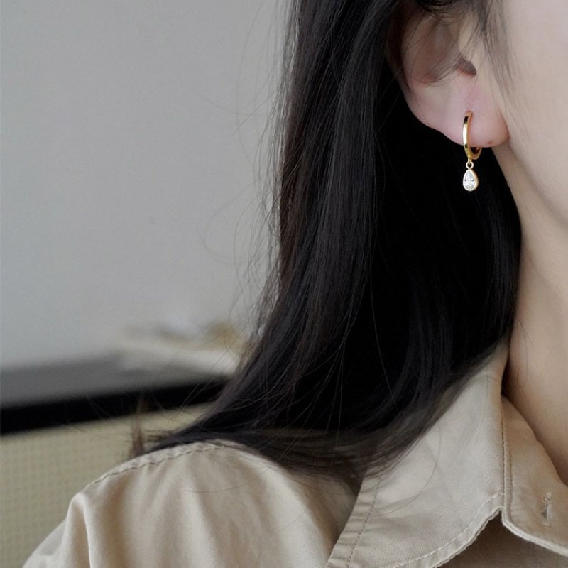 srrmhyn金色水滴耳环小巧精致气质高级感轻奢小众银耳坠2022年新,节庆用品/礼品,文化创意手环,淘宝优惠券,粉丝福利购,淘宝优惠卷