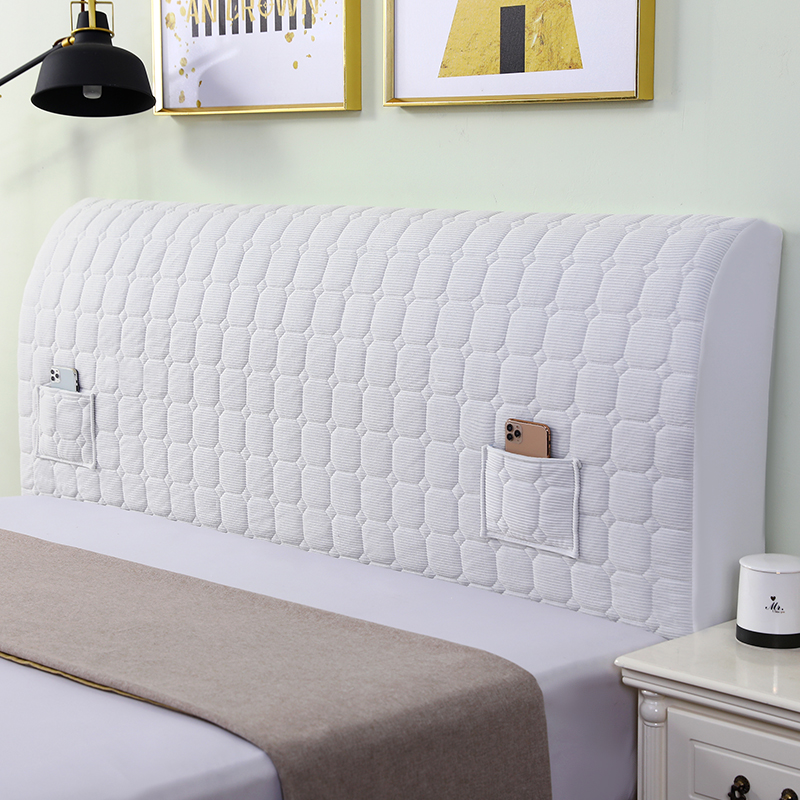 床头罩套新款高档全包床头罩床头套软包木床通用床靠背罩套布防尘