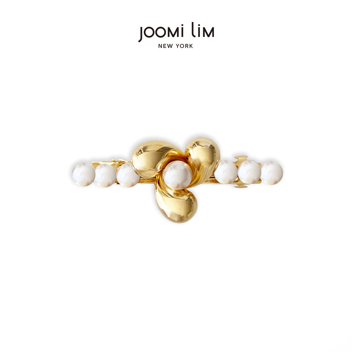 JOOMiLiM茱蜜商场同款阿蕾西斯发饰复古百搭设计感仿珍珠发夹边夹