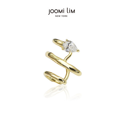 JOOMiLiM茱蜜商场同款永恒蛇环环绕无耳洞耳骨夹本命年耳饰925银