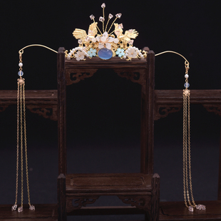 仙气汉服发冠发簪全套古装发饰女头饰古风发插流苏发钗步摇配饰品