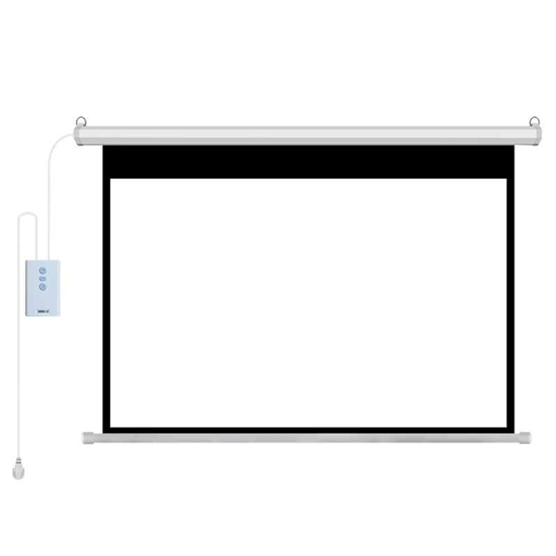 型梦定制投影幕布电动幕家用遥控自动升降100寸120寸200寸高清4K