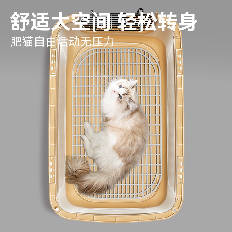 航空箱猫咪宠物外出便携狗猫笼子车载大号托运猫箱猫包太空箱