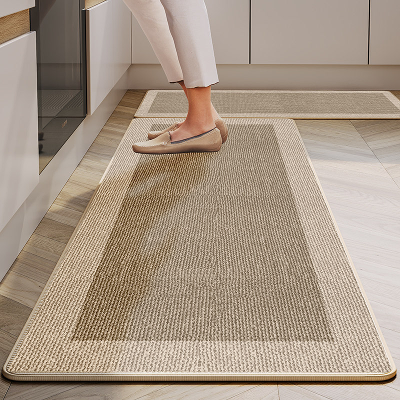 厨房地垫防滑防油可擦免洗2024新款专用吸水防污耐脏脚垫家用地毯,居家布艺,厨房地垫,淘宝优惠券,粉丝福利购,淘宝优惠卷