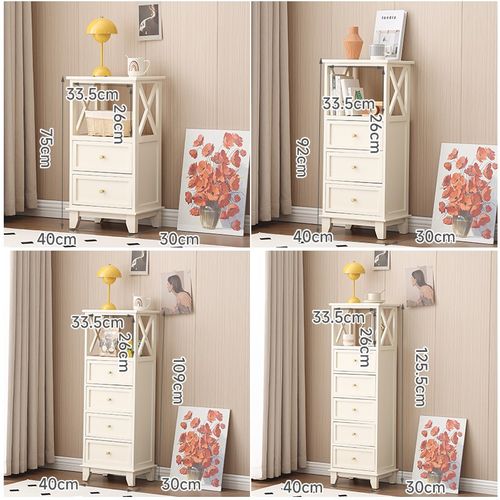 实木斗柜小户型收纳柜靠墙宅柜现代简约抽屉柜卧室房间客厅储物柜