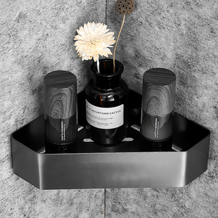 浴室三角置物架加高 304不锈钢卫生间免打孔壁Q挂洗漱台收纳架枪