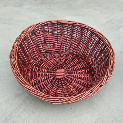 包邮柳编堆头筐展示筐水果盘藤编蔬菜食品篮子面包筐编织篮可定做