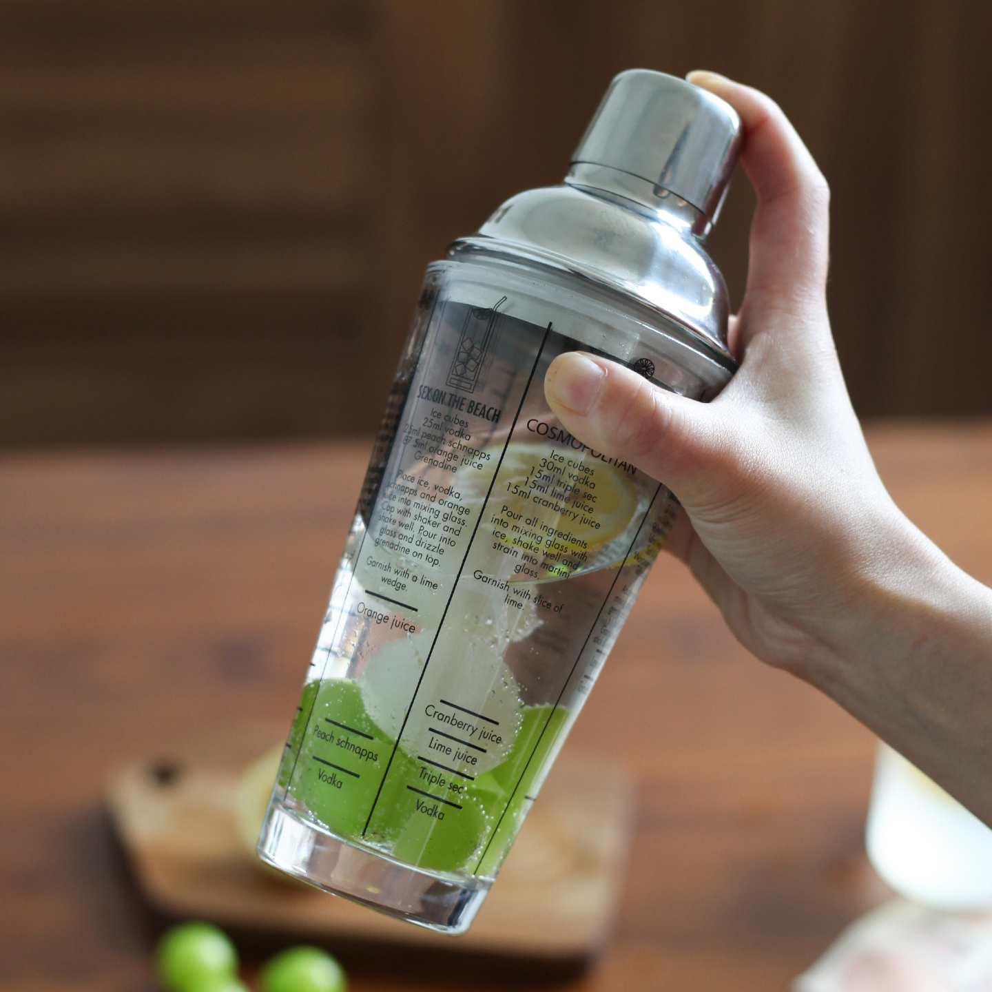 玻璃雪克杯柠檬杯手摇杯