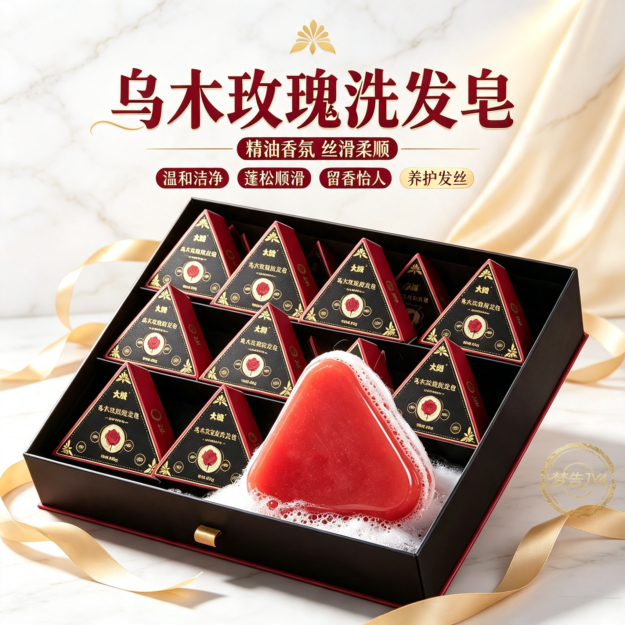 乌木玫瑰香氛洗发皂深洁柔顺留香