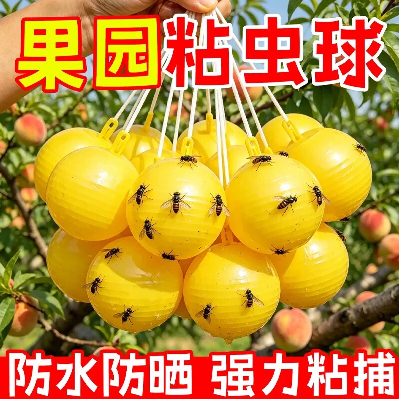 【爆款热卖】夏季室内粘飞虫球果蝇苍蝇小飞虫诱虫球诱捕家用厨房