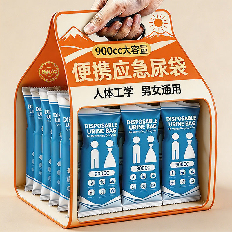 应急尿袋便携车载厕所堵车一次性防漏小便男女生通用旅行尿壶尿袋