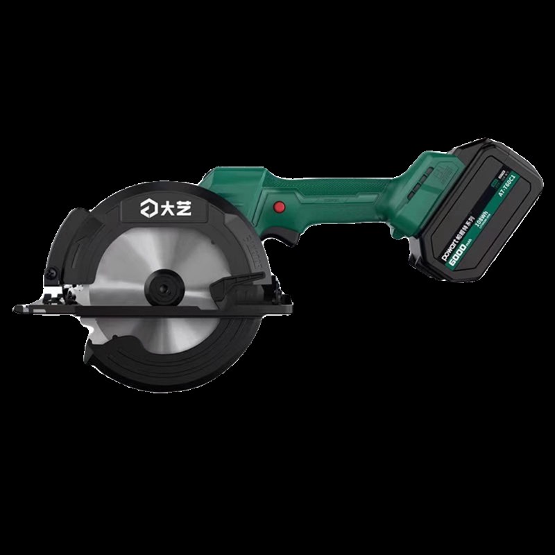大艺无刷手提锯锂电锯充电式电圆锯木工模板工切割机单手A7-T8810