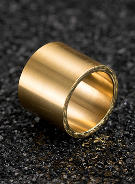 七夕节宽面拉丝光面扳指男士大拇指戒指指环钛钢饰品个性刻字