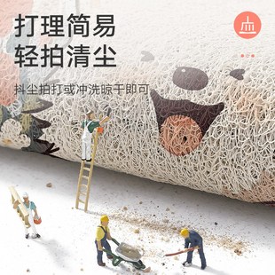 大江地垫入户门脚垫耐脏耐磨卡通门垫大门口进门地毯家用丝圈垫子