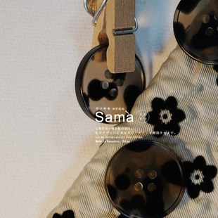 波点元 经典 素细边度假感连衣裙外套扣 Dot 卅孖纽扣