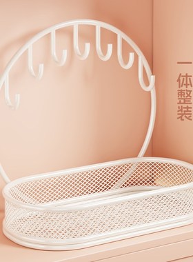 玄关钥匙收纳盒托盘高级感入户门手表首饰项链置物架桌面轻奢摆件