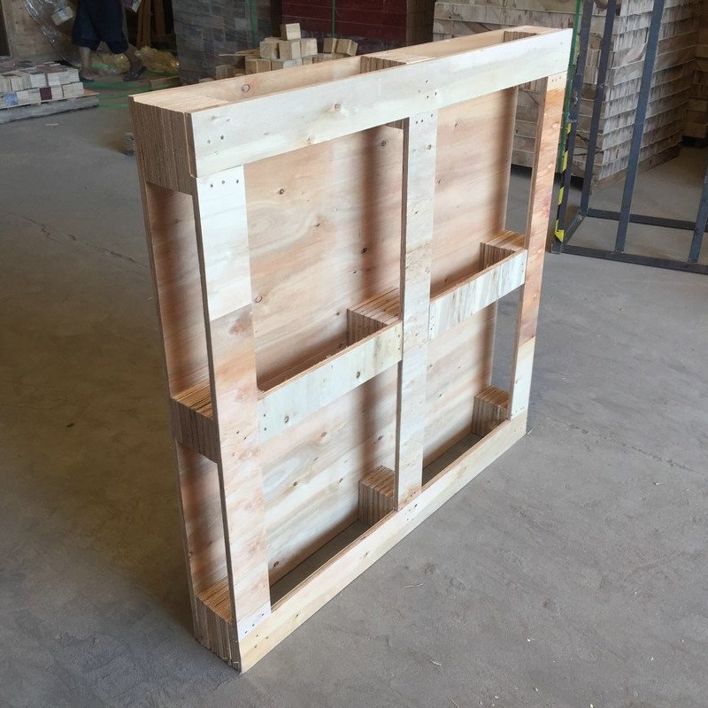 厂家供应田字形免熏蒸卡板叉车板防潮垫仓板木头托盘实木木托板