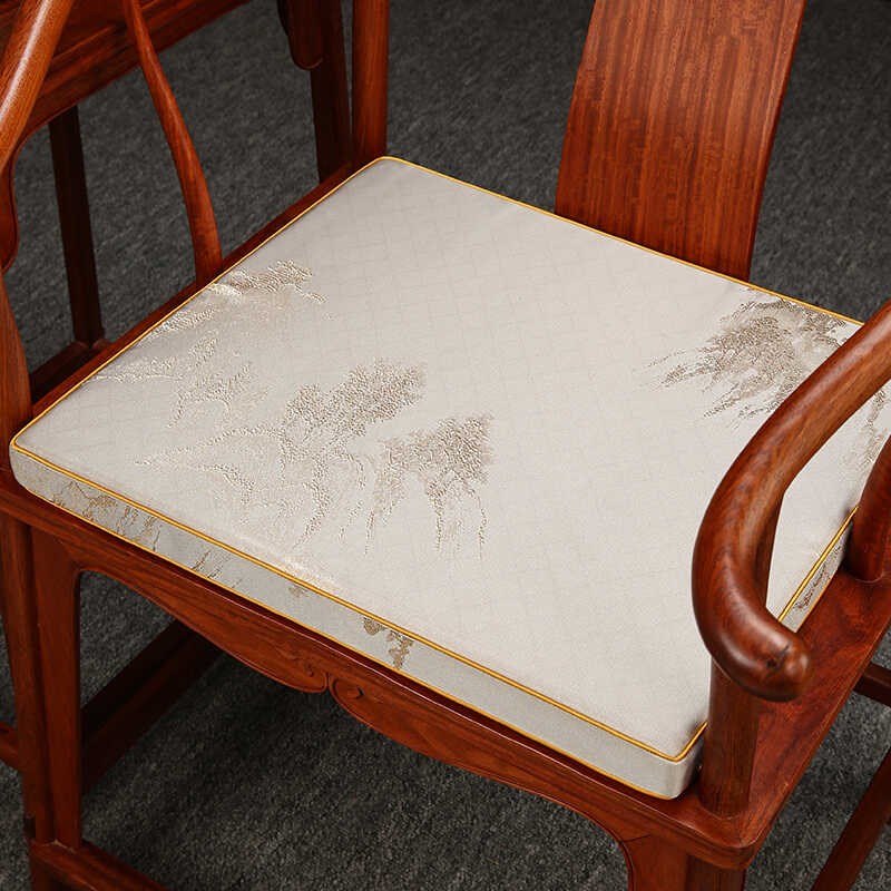 新中式红木椅子坐垫茶椅垫座椅垫实木圈椅太师椅餐椅茶桌茶台垫子