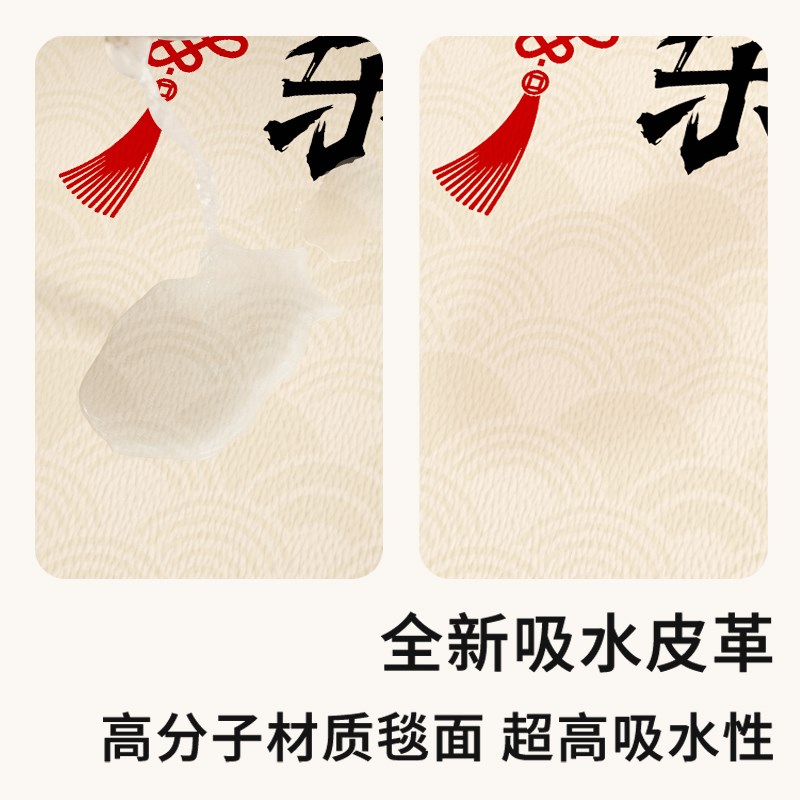 新款高级入户门垫垫子防滑可免洗地毯门口脚踏垫pvc脚垫皮革地垫