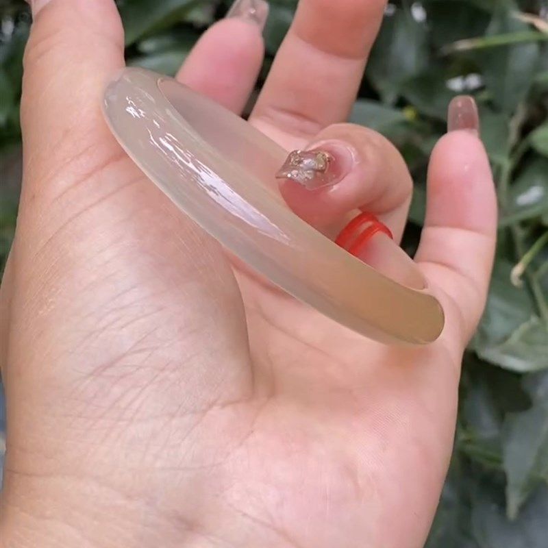 马料玉髓手镯冰透款