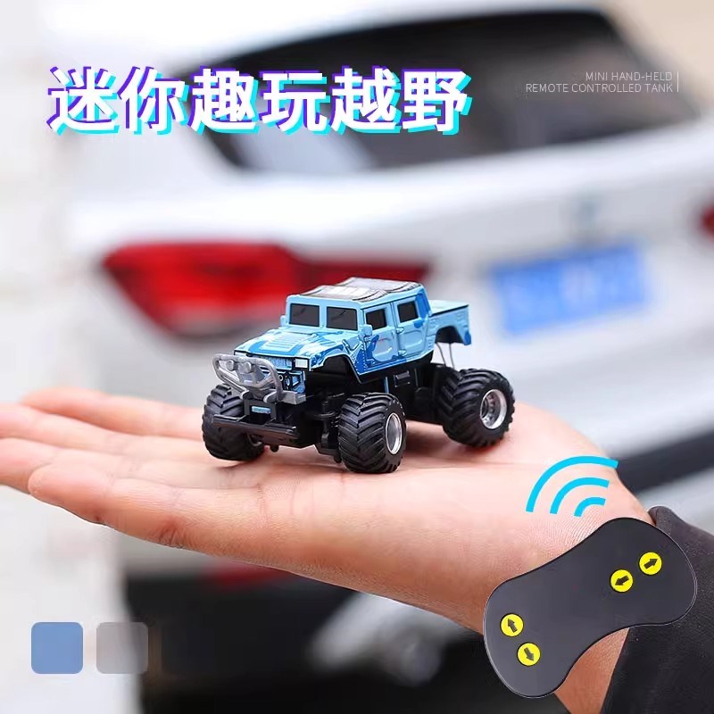 掌上迷你遥控皮卡车2.4g无线遥控越车高速电动遥控车超小型跑车