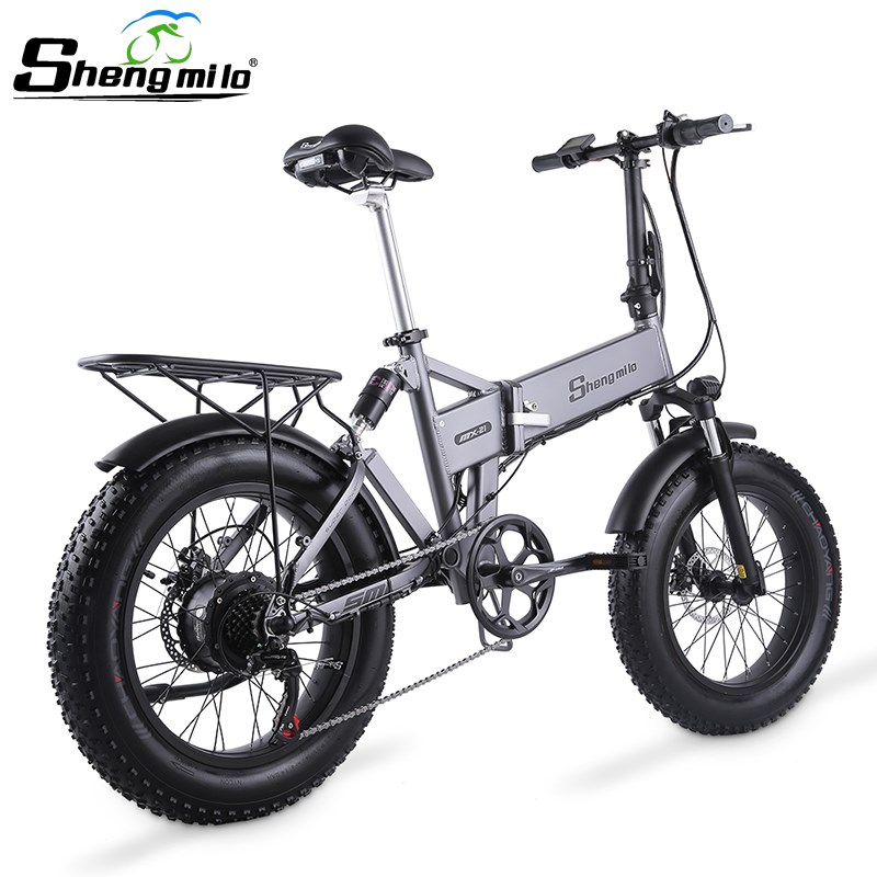 20寸电动助力山地车沙滩越野铝合金锂电池车成人代步电自行车通勤