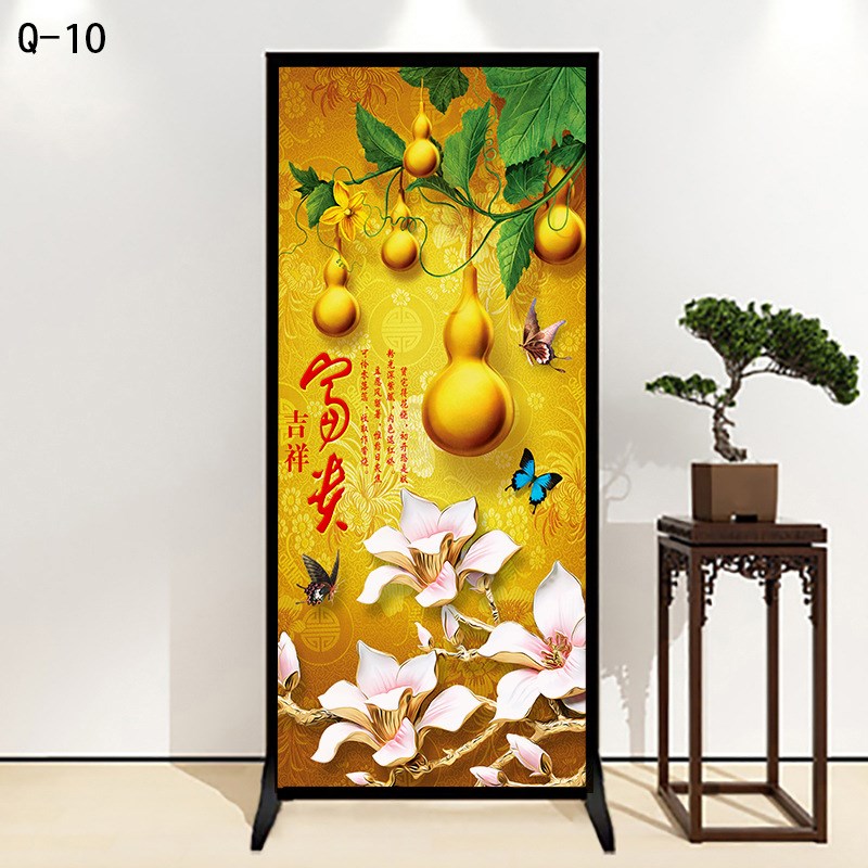 中式屏风隔断墙客厅玄关进门卧室厕所简易遮挡可移动现代单扇座屏