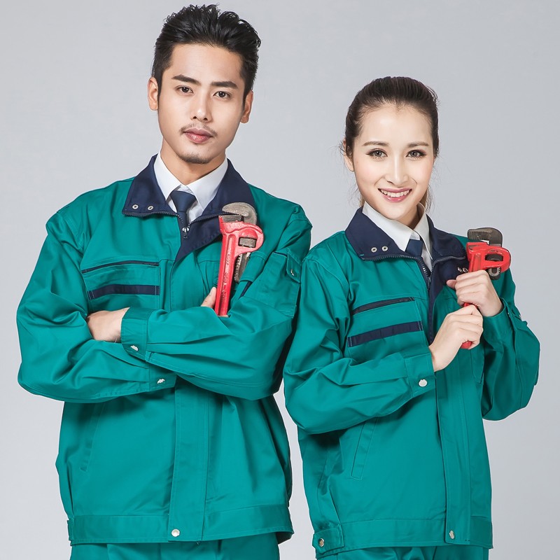 春秋长袖工作服厂服套装男物业保洁养护工服工程服园林绿化工作服