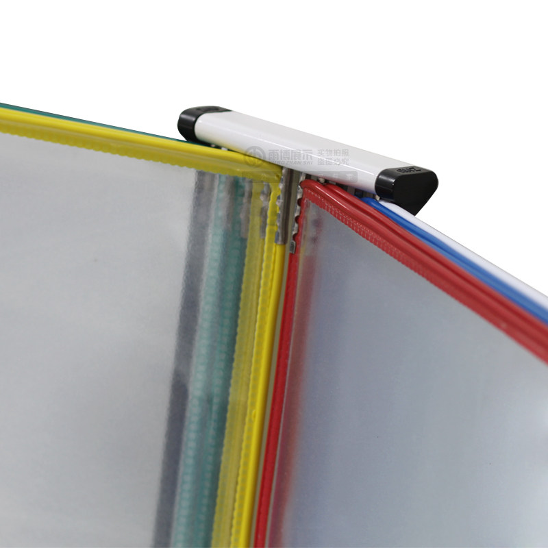 A4挂墙壁挂式翻页透明资料册10页多层活页插页式插袋文件夹挂墙式