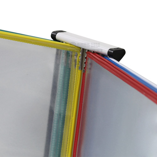 A4挂墙壁挂式翻页透明资料册10页多层活页插页式插袋文件夹挂墙式