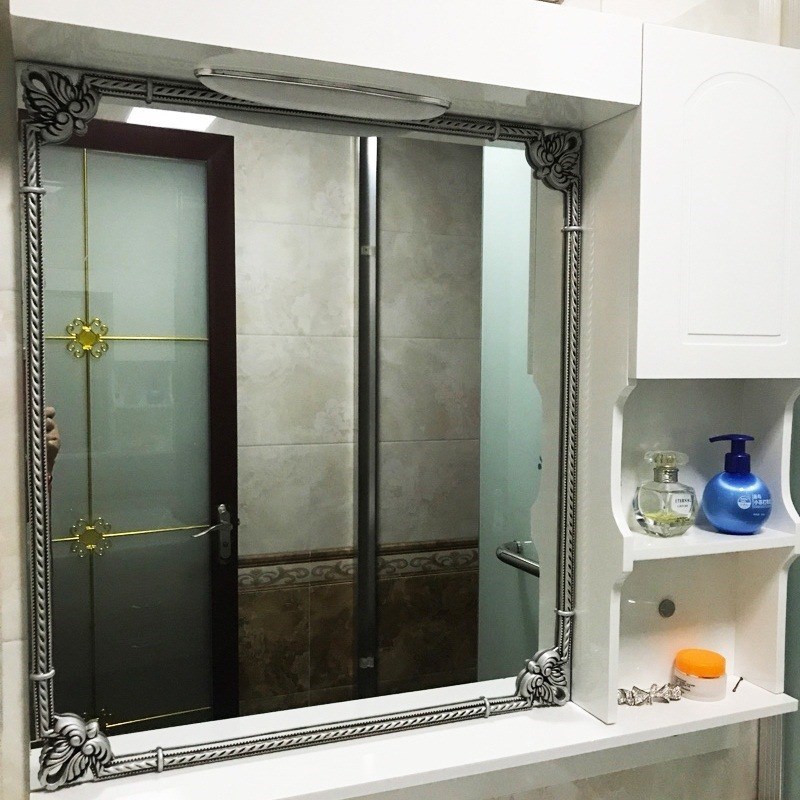 新款浴室镜子包边框装饰线条桌边台面自粘线条石膏线自贴压电视背