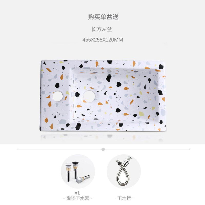 小户型挂墙式洗手盆卫生间转角角盆迷你洗脸盆阳台拐角左右边挂盆