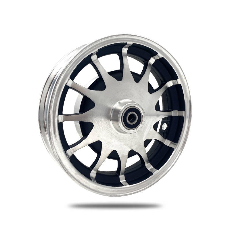 电动三轮车前轮毂钢圈400-12后铝圈350-12一体前轮铝圈300-8 加厚