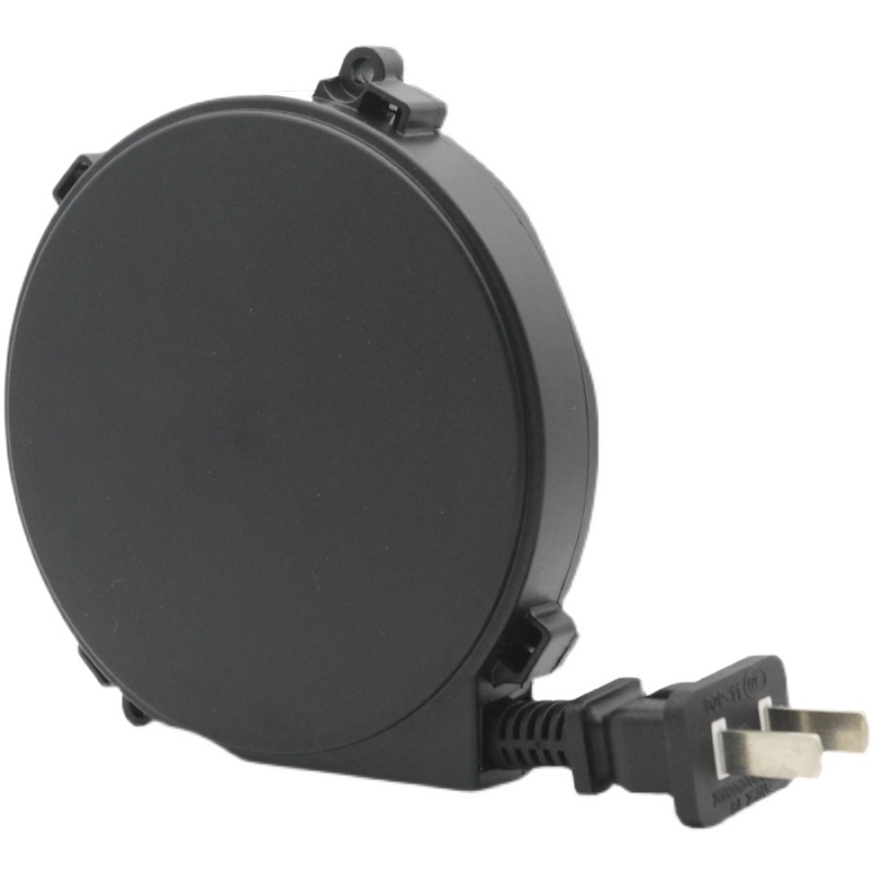 小型自动伸缩卷线盘 2芯小家电伸缩插头线 电缆收线器自动绕线盘