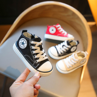 宝宝帆布鞋春秋款女小童鞋软底防滑婴儿学步鞋两岁半男童鞋子布鞋