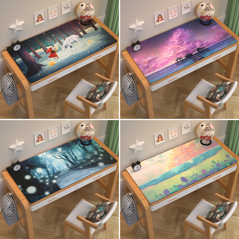 可爱卡通皮革桌垫书桌餐桌垫电脑学生儿童防水防油防烫无异味桌布