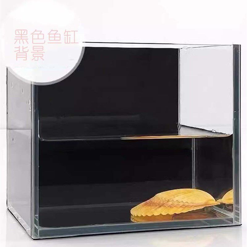 鱼缸水草缸背景纸 水族造景装饰蓝白渐变青白渐变背景纸